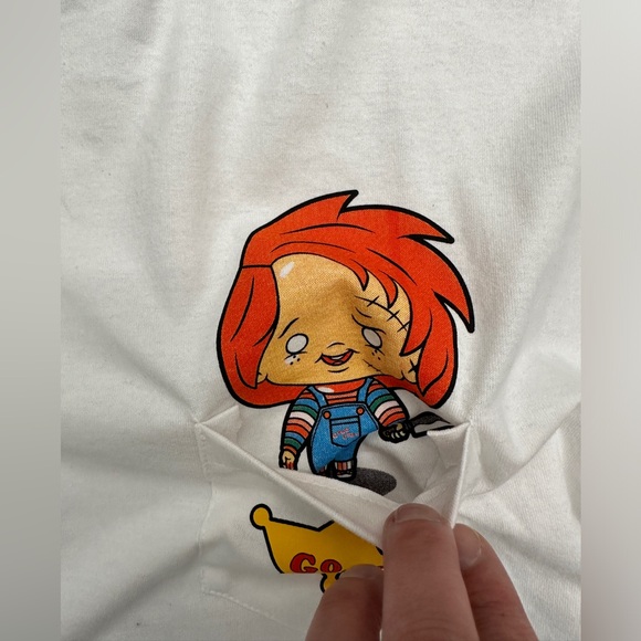 Reason x Chucky Good Guys badge pocket t-shirt - Picture 2 of 5
